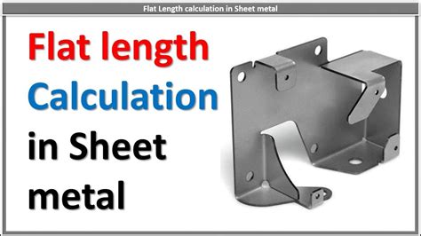 sheet metal flat length calculator